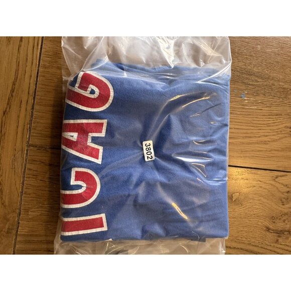 Ryne Sandberg Blue T SHIRT Jersey Chicago Cubs #23 Adult Measured Cooperstown - Picture 11 of 11